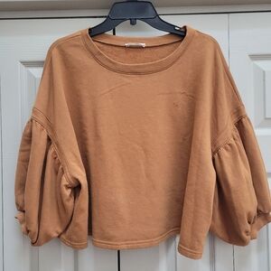 Illa Illa Womens Slouchy Cropped CVC Sweatshirt from Anthropologie. Pullover